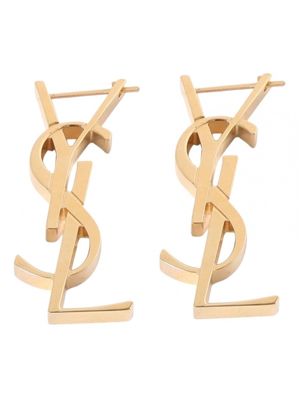 SAINT LAURENT YSL logo earrings